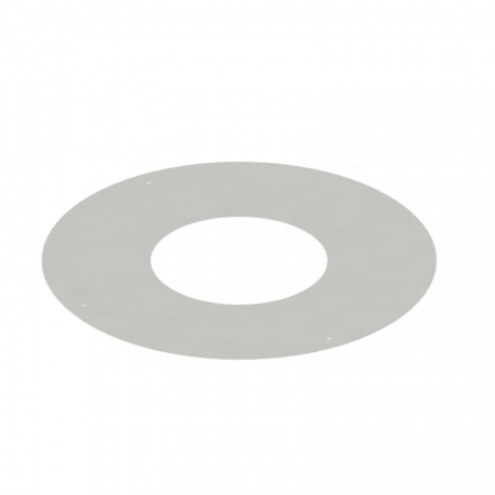 PTR30 Galva Laqué - Rosace Plate Élément De Départ 500 - D 200 - Galva Blanc