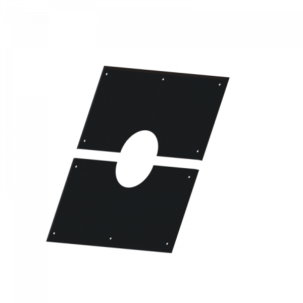 Pla G - Plaque De Propreté Droite 500 X 500 - D 80 - Noir