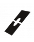 PTR30 Galva Laqué - Plaque De Propreté Sous Rampant 460 X 360 16 A 23° - D 100 - Galva Noir