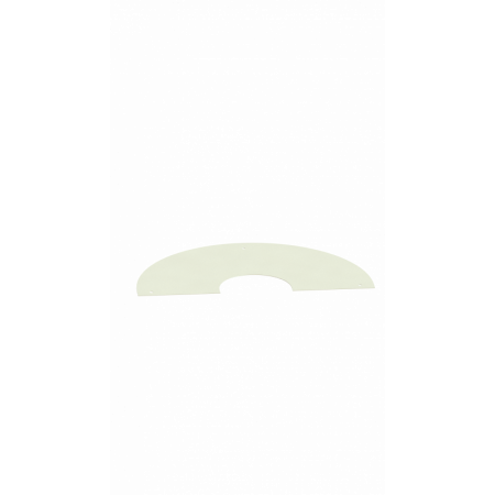 PTR30 Galva Laqué - Rosace De Finition Plate En 2 Parties Sous Rampant 16 A 23°- D 100  - Galva Blanc