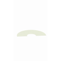 PTR30 Galva Laqué - Rosace De Finition Plate En 2 Parties Sous Rampant 16 A 23°- D 80  - Galva Blanc