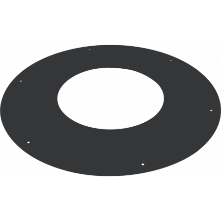 PTR30 Galva Laqué - Rosace Plate Élément De Départ 500 - D 100 - Galva Noir