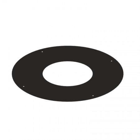 PTR30 Galva Laqué - Rosace Plate Élément De Départ 500 - D 150 - Galva Noir