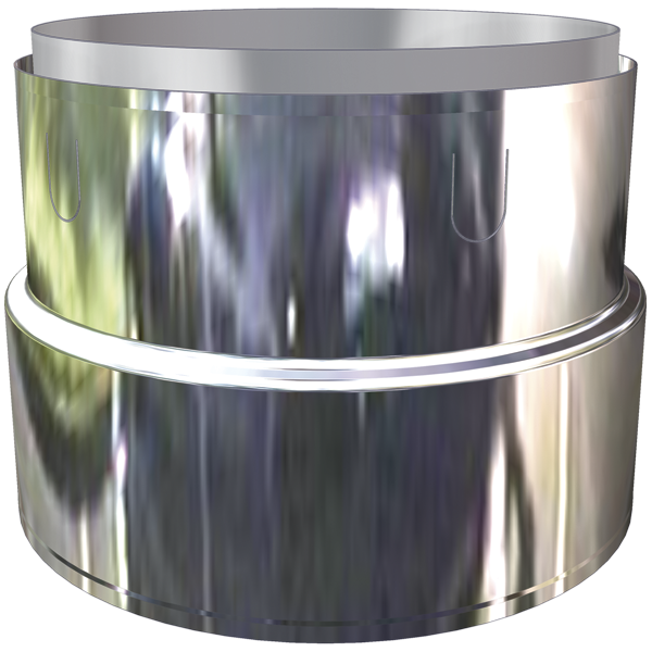 Raccord inox poêle - tubage flexible