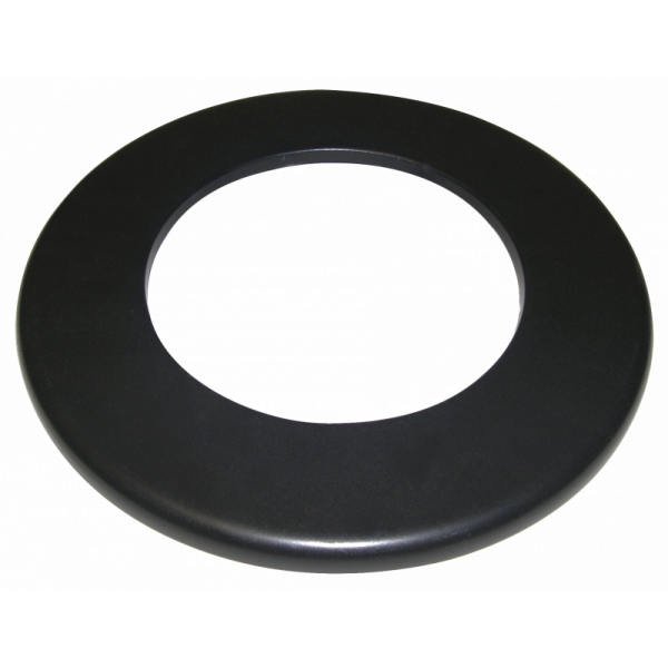 Emaillés 1,2 mm - Rosace de finition à bords tombés - D 125 - Noir