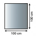 Plaque De Sol Acier 1,5 Mm - Carree - 1000 X 1000 Mm - Noir - Ref.21.02.294.2