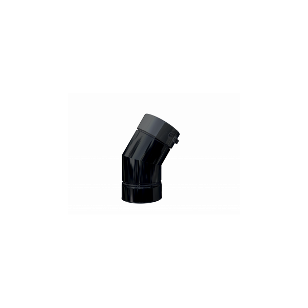 Ptr30 Laqué - Coude 15° - D 130 - Inox Noir