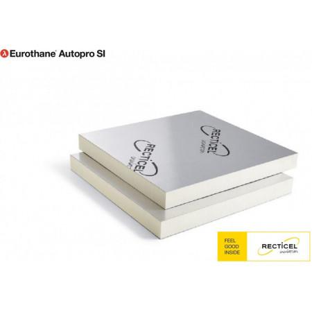 ISOLANT RECTICEL - EUROTHANE AUTOPRO SI - EP.120 MM - 600 X 600 - R 5,45 - 2,88 M2/PAQ. - 