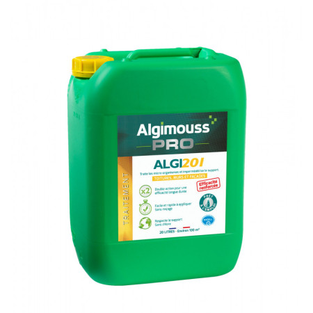 FONGICIDE ET HYDROFUGE PRET A L'EMPLOI ALGIMOUSS - ALGI 401 - BIDON DE 20L - 088004