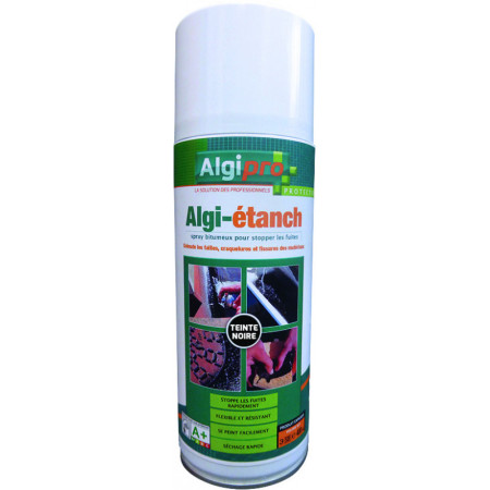 HYDROFUGE BITUMINEUX ALGIMOUSS - ALGIETANCH NOIR - AEROSOL DE 400ML - 007002