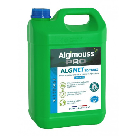 NETTOYANT PRET A L'EMPLOI ALGIMOUSS - ALGINET TOITURES - BIDON DE 5L - 084001