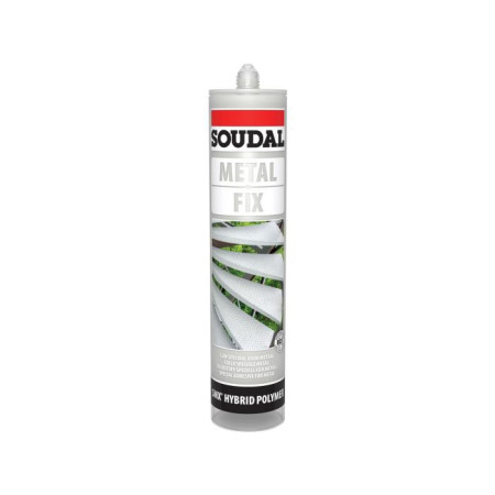 MASTIC COLLE MS POLYMERE SOUDAL - METAL FIX - CARTOUCHE 290ML - 132436