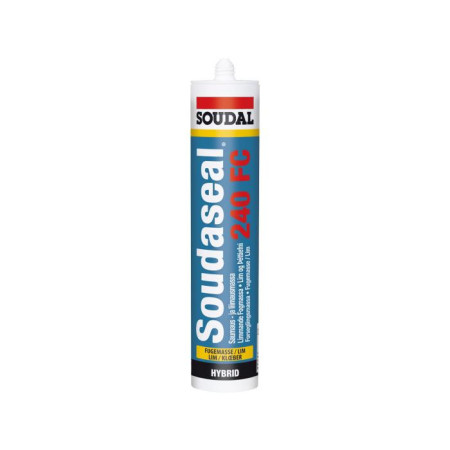 MASTIC COLLE MS POLYMERE SOUDAL - SOUDASEAL 240 FC - BLANC - CARTOUCHE 290 ML - 101364
