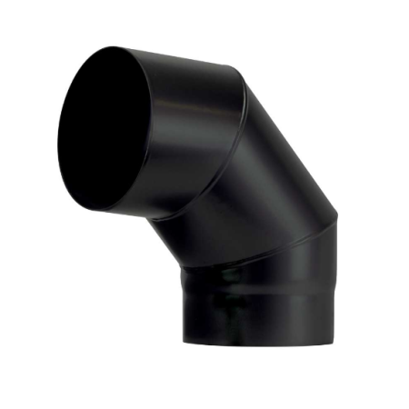 EMAIL LIGNE + ULTRA MATT - COUDE 90° 3P - D 150  - NOIR - REF.UU1503