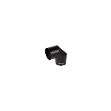MC ACIER PEINT 1,2 MM - COUDE 90°- D 120 - NOIR - REF.C90D120-1.2