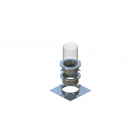 DIVERS - KIT DE COURONNEMENT R 60 x 40 [ BOI 50 X 30 ] - D 100 - INOX