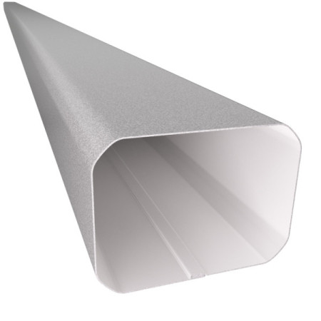 TUYAUX DESCENTE - ALUCOLOR FLEX - RECT. LISSE - 9006 TX - 60X80 MM - LG. 3ML